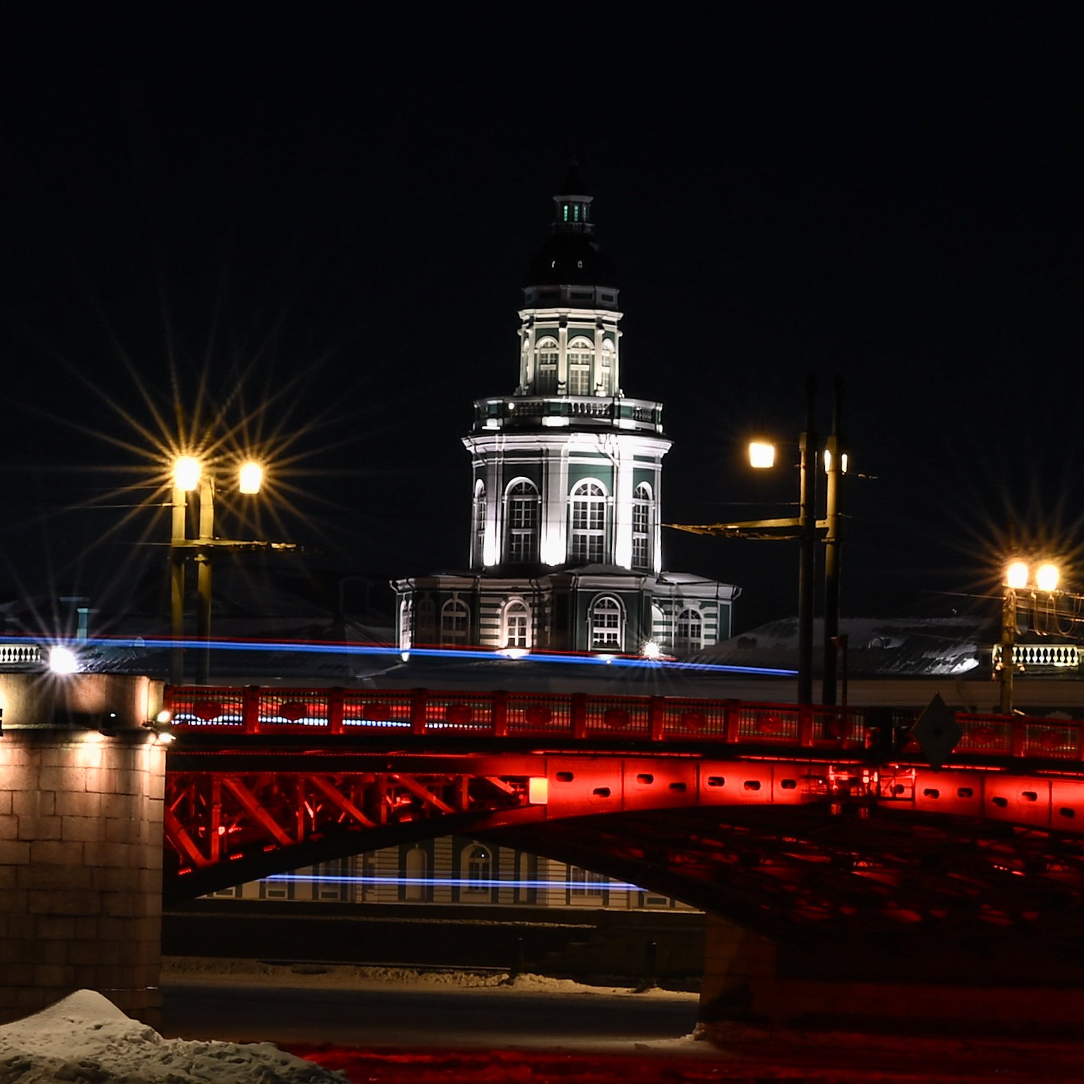 Palace Bridge illuminated for lunar new year
