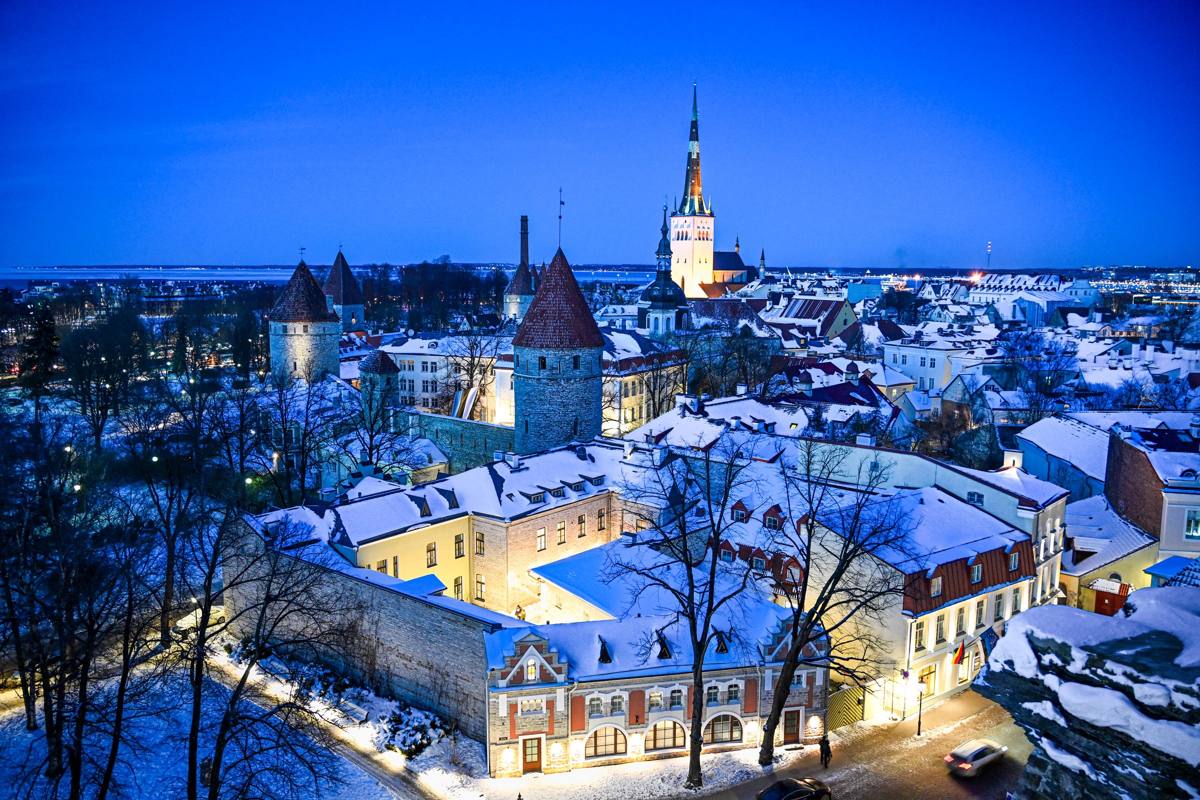 Tallinn's old town in winter